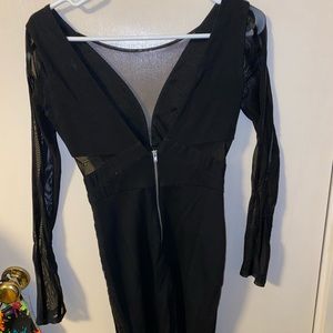 Mesh/Cotton dress